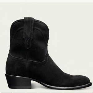 Tecovas The Lucy Black Suede Boots 8.5